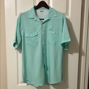 Izod Men's Mint Green Button Down Shirt